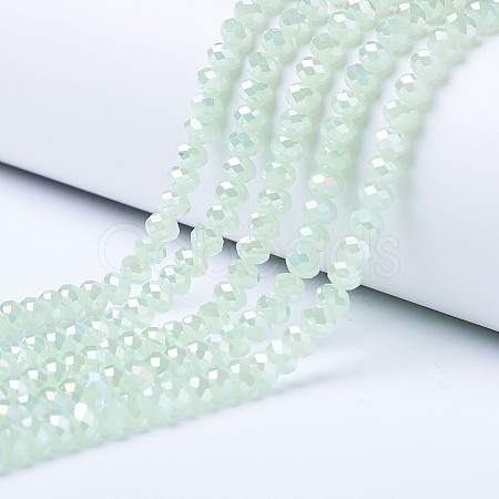 Electroplate Glass Beads Strands EGLA-A034-J6mm-B03-1
