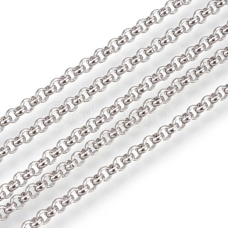 Tarnish Resistant 304 Stainless Steel Rolo Chains CHS-L017-18A-1