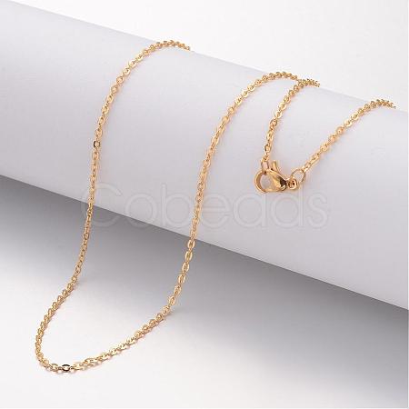 Ion Plating(IP) 304 Stainless Steel Necklace MAK-K004-17G-1