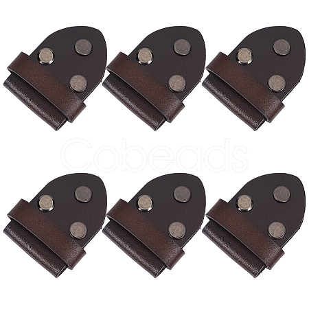 6Pcs Cowhide Leather Loop Keepers FIND-GF0009-19A-1