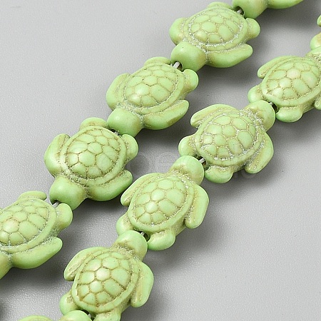 Synthetic Turquoise Beads Strands G-WH20006-01A-1