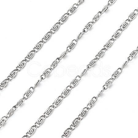 Tarnish Resistant 304 Stainless Steel Lumachina Chains CHS-K002-21A-1