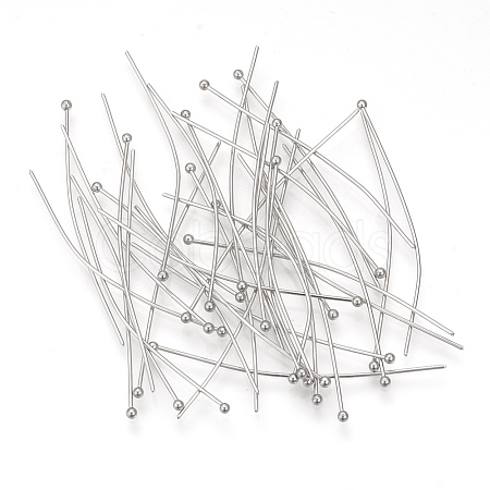 Tarnish Resistant 304 Stainless Steel Ball Head Pins X-STAS-Q218-02C-1