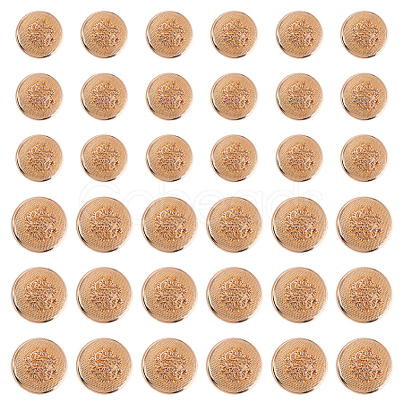 60Pcs 2 Styles Alloy 1-Hole Shank Buttons BUTT-AR0001-32-1