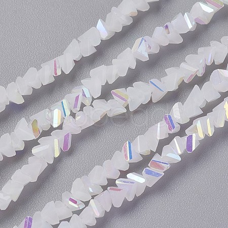 Imitation Jade Glass Beads Strands GLAA-F092-C05-1
