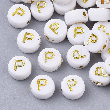 Plating Acrylic Beads X-PACR-R242-01P-1