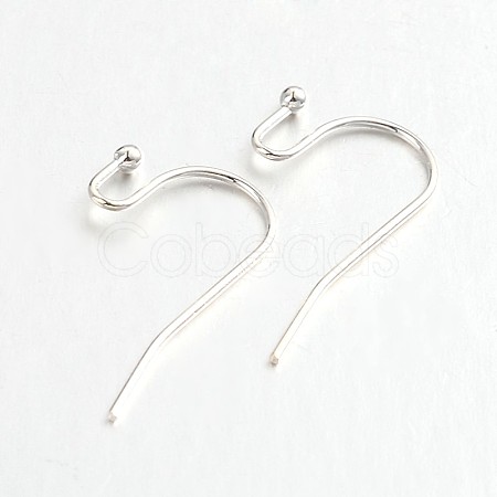 Brass Earring Hooks for Earring Designs KK-M142-01S-RS-1