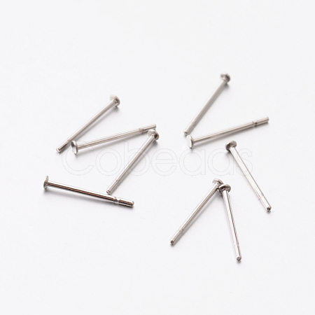 Tarnish Resistant 304 Stainless Steel Stud Earring Findings STAS-E074-12-1
