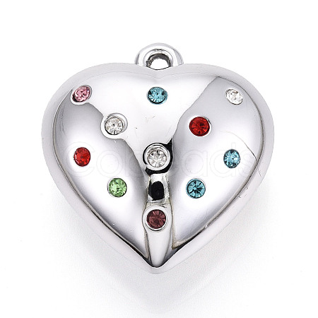 Acrylic & Rhinestone Pendants OACR-T030-41A-1