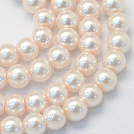Baking Paint Glass Pearl Bead Strands HY-Q003-5mm-41-1