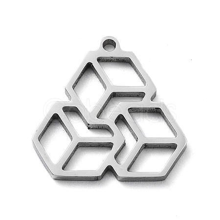 Non-Tarnish 304 Stainless Steel Pendants STAS-D036-05P-1