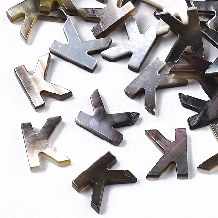 Natural Black Lip Shell Beads X-SSHEL-S265-001K-1