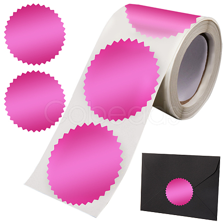 Paper Self-Adhesive Serrated Edge Awards Blank Stickers DIY-WH0504-151F-1