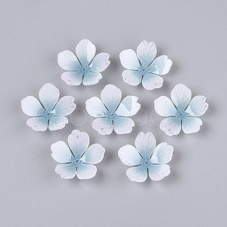 Flower Acrylic Bead Caps SACR-T017-51E-1