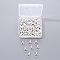 Zinc Alloy Lobster Claw Clasps, Silver, 12x6mm, Hole: 1.2mm, 100pcs/Box