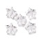 Transparent Acrylic Beads, Star, Clear, 9x10x4mm, Hole: 1.6mm, about 3125pcs/500g