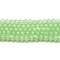 Imitation Jade Glass Beads Strands, Faceted, Bicone, Green, 4x4mm, Hole: 0.8mm, about 82~85pcs/strand, 30.5~31cm