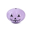 Halloween Theme Spray Painted Alloy Beads, Lead Free & Cadmium Free, Pumpkin, Lilac, 12x12x9.5mm, Hole: 1.2mm