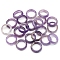 Natural Amethyst Plain Band Rings, Inner Diameter: 18~20mm