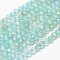 Natural Apatite Beads Strands, Faceted, Round, 3mm, Hole: 0.5~0.6mm, about 144~151pcs/strand, 15.3~15.7 inch(39~40cm)