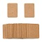 Kraft Paper Jewelry Earring Display Cards, Rectangle, Sienna, 35x25x0.5mm