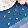 280Pcs 2 Colors 201 Stainless Steel Sew on Prong Settings STAS-UN0051-88-2