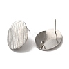 Non-Tarnish 304 Stainless Steel Stud Earrings Findings X-STAS-B041-07P-1