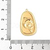 304 Stainless Steel Epoxy Resin with Natural Shell and Sequins Inside Pendants STAS-L026-17G-J03-3