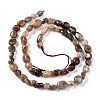 Natural Black Sunstone Beads Strands G-G018-03B-2