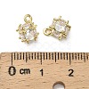 Brass Pave Cubic Zirconia Pendants KK-B142-11G-02-3