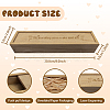 Rectangle Wooden Pregnancy Test Keepsake Box with Slide Cover CON-WH0102-005-2