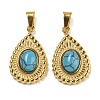 Synthetic Turquoise Pendants STAS-U024-15G-04-1