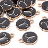 Alloy Enamel Pendants X-ENAM-S124-01B-08A-3