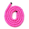 Handmade Polymer Clay Beads Strands CLAY-R089-4mm-Q031-4
