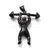 304 Stainless Steel Big Pendants STAS-O117-77B-2