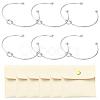 6Pcs Knot Shape Cuff Bangle BJEW-YW0001-19-1