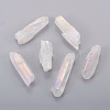 Electroplate Natural Quartz Crystal Beads KK-F757-G07-1