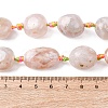 Natural Cherry Blossom Agate Beads Strands G-P605-B01-01-5
