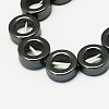 Non-magnetic Synthetic Hematite Beads Strands G-S081-14mm-1