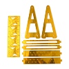 Opaque Acrylic Earring Display Stands EDIS-WH0029-17-1