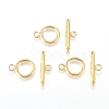 Brass Toggle Clasps KK-L189-23G-1