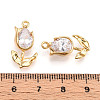 Brass Micro Pave Cubic Zirconia Pendants X-KK-N262-115B-G-3