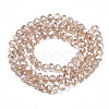 Electroplate Glass Beads Strands EGLA-A034-T6mm-B24-2