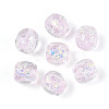 Handmade Foil Lampwork Beads Strands FOIL-T008-01G-2