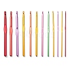 Aluminum Crochet Hooks Needles TOOL-S011-01-1