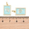 Brass Enamel Pendants KK-CBA62C2-01D-4