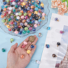 180Pcs 15 Colors Glass Ball Pendants GLAA-ME0001-25-3