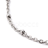 Tarnish Resistant 304 Stainless Steel Cable Chain Necklaces STAS-O053-29P-3
