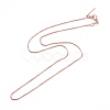 Brass Venetian Chain NJEW-E151-04RG-1