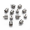 Tarnish Resistant Smooth Surface 201 Stainless Steel Cord Ends STAS-R063-93-1